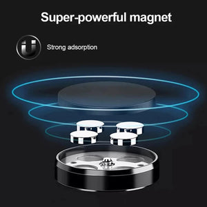 Super-powerful magnet with strong adsorption effect on a black background