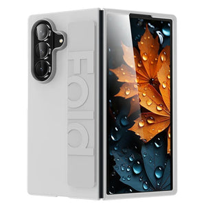 white Matte Clear Shockproof Flip Case for Samsung Galaxy Z Fold Series