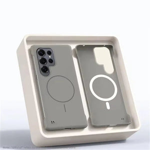 ultra slim magnetic skin feel case for Samsung S22–S26 Ultra. Lightweight, matte grip, MagSafe compatible