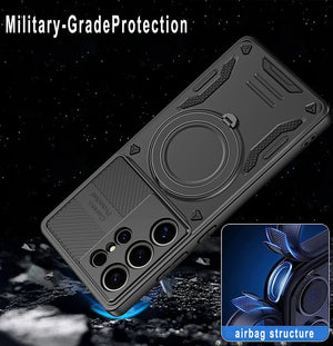 magnetic ring armor shockproof case for Samsung Galaxy with stand holder