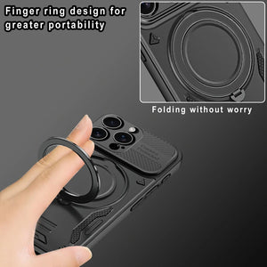 Solid Armor Magnetic Ring iPhone Case Heavy Duty Shockproof Cover