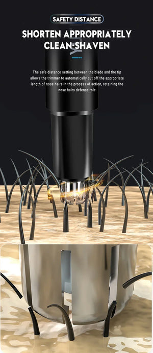 Shaving machine with safety distance feature on a wooden surface