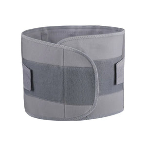 Gray waist support belt on a white background