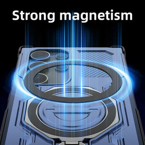 magnetic anti-drop case for Samsung Galaxy S25–S26 & A Series. Wireless charging support with holder stand