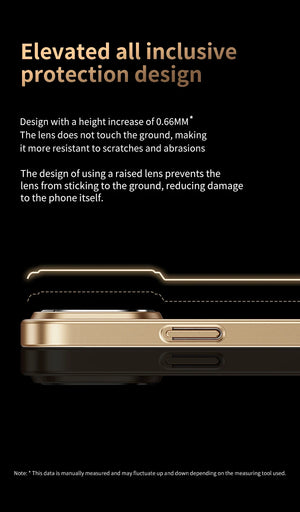 Phone case with text on black background