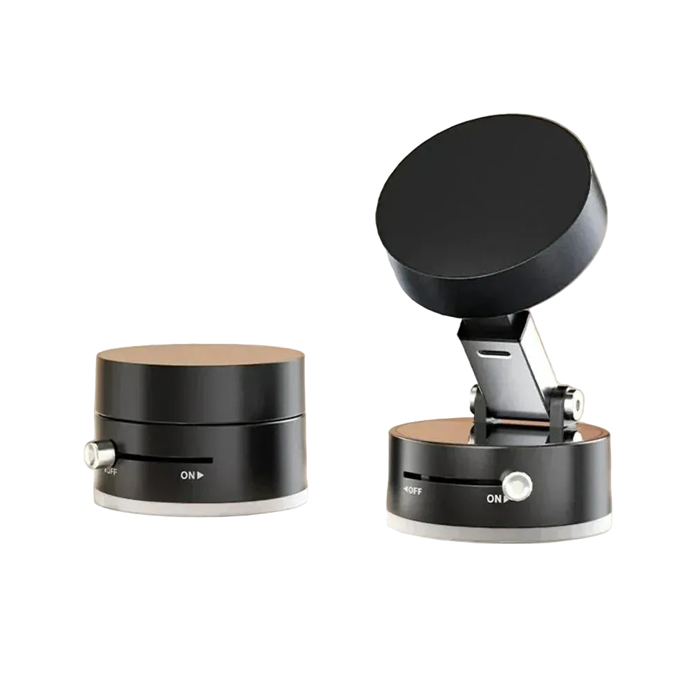 Magnetic Vacuum Suction Cup Phone Holder for Car and Desk Foldable Stand