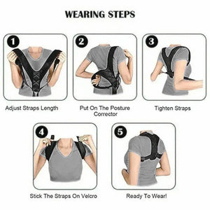 Step-by-step guide on how to wear a Breathable back support strap for shoulder alignment and daily posture comfort