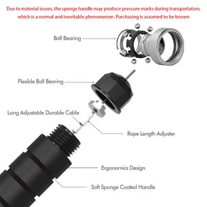Diagram of a black handle with labeled parts on a white background