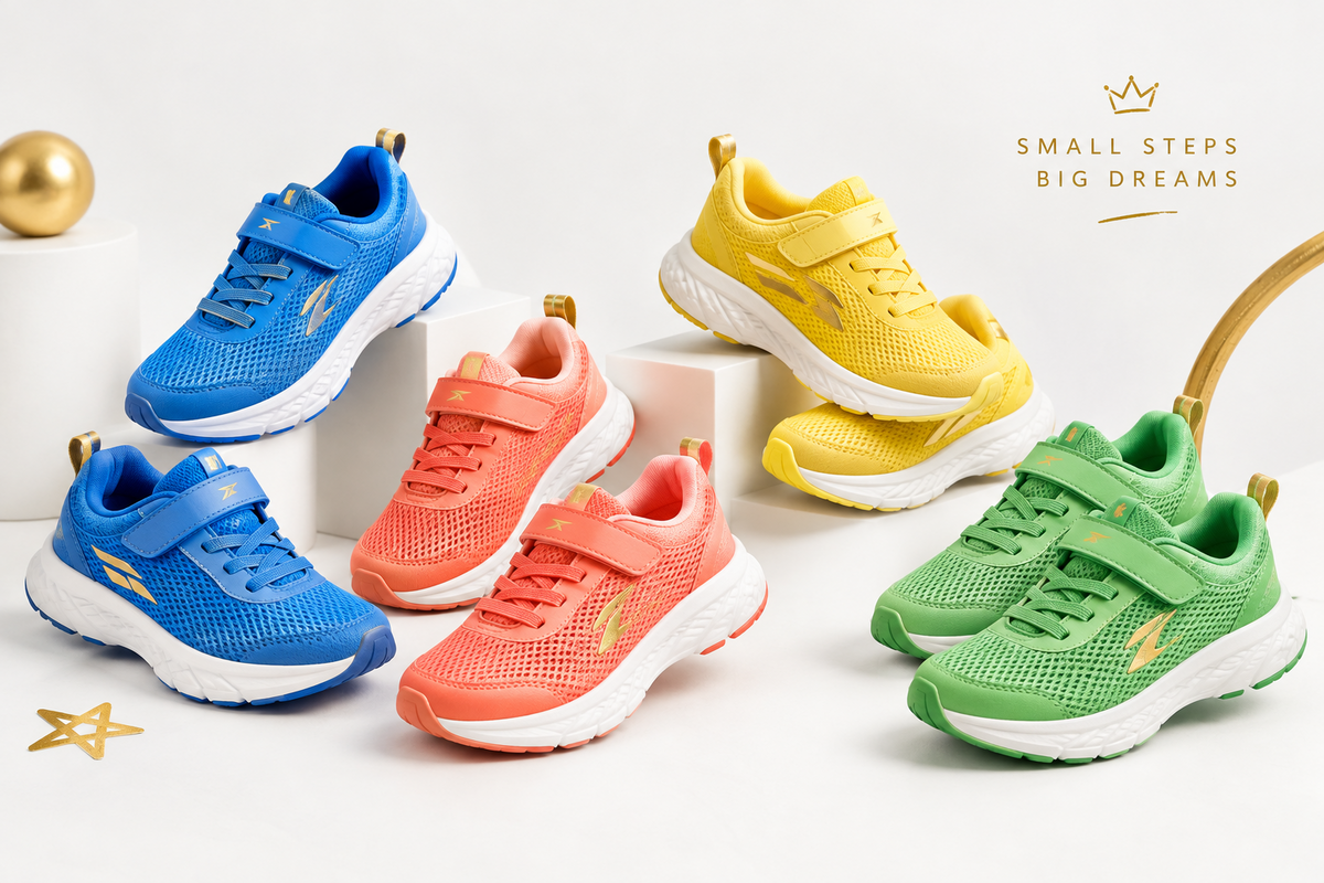 Kids' running shoes featuring lightweight children's athletic trainers | Trendy Step