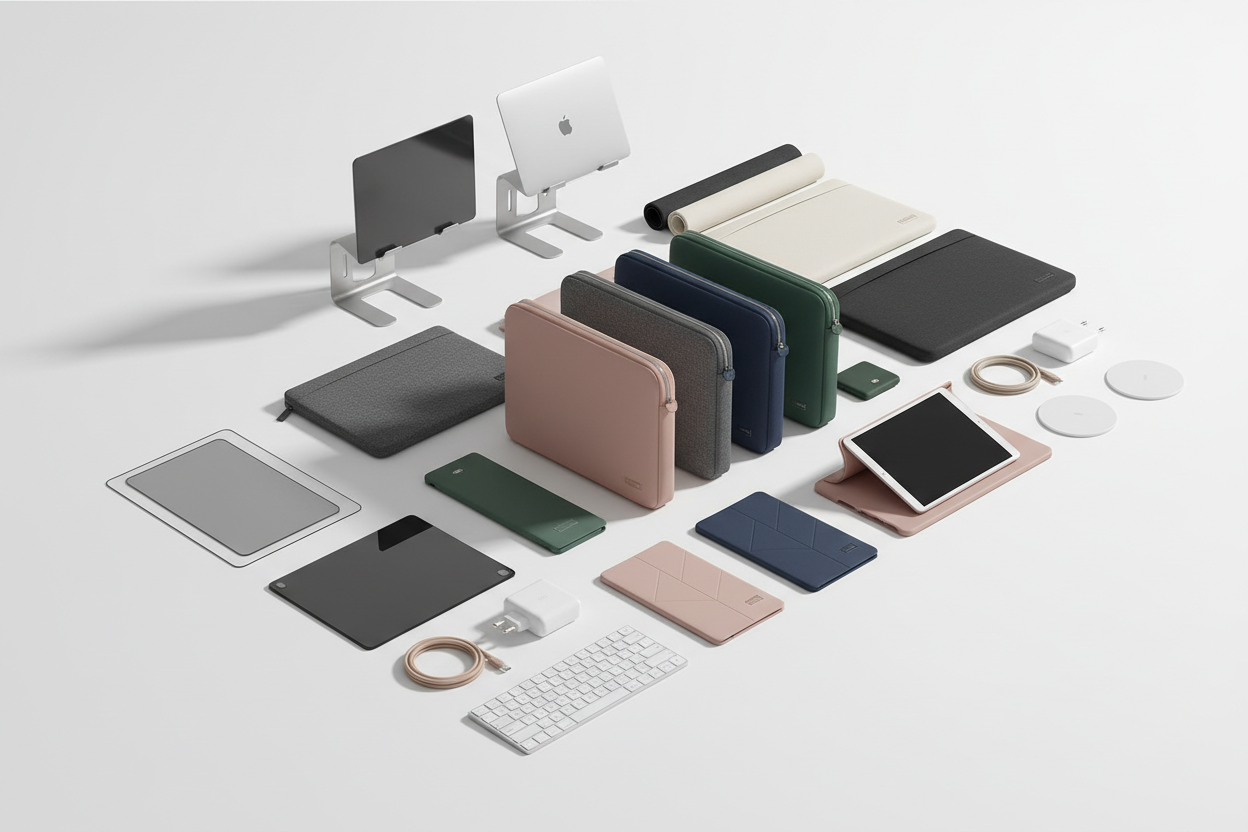 Shop tablet & laptop cases, bags and accessories — covers, screen protectors, sleeves, stands, chargers and work essentials with worldwide shipping.