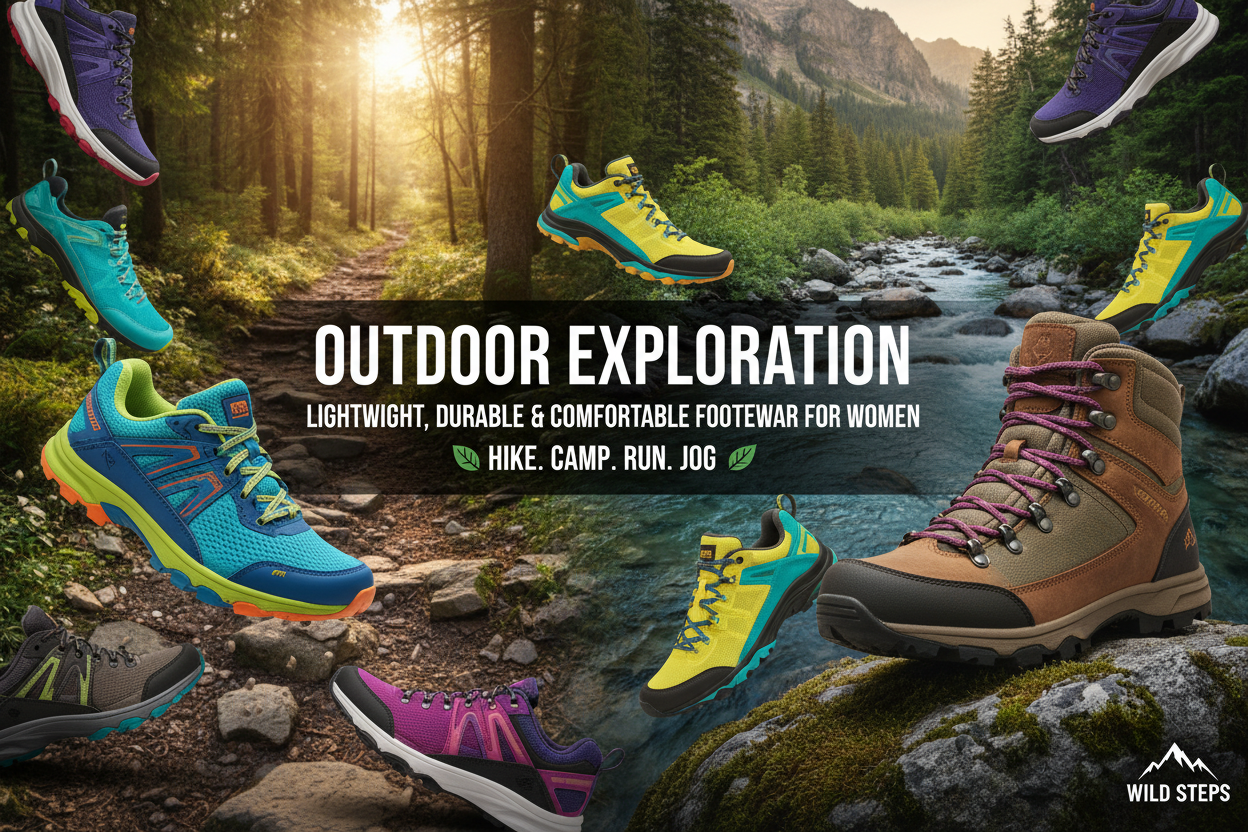 Shop women’s outdoor shoes for hiking, camping, running, and jogging. Lightweight, durable, and comfortable footwear for all outdoor adventures and terrains.