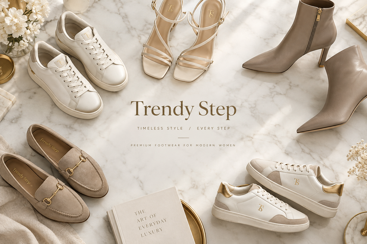 Women's shoes collection featuring sneakers, sandals, boots and casual footwear | Trendy Step