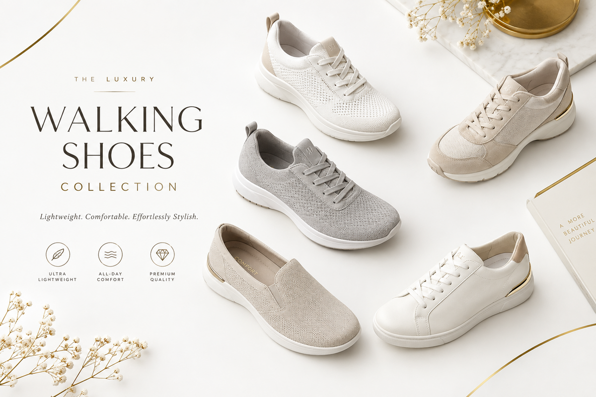 Women's walking shoes featuring lightweight trainers and everyday walking footwear | Trendy Step