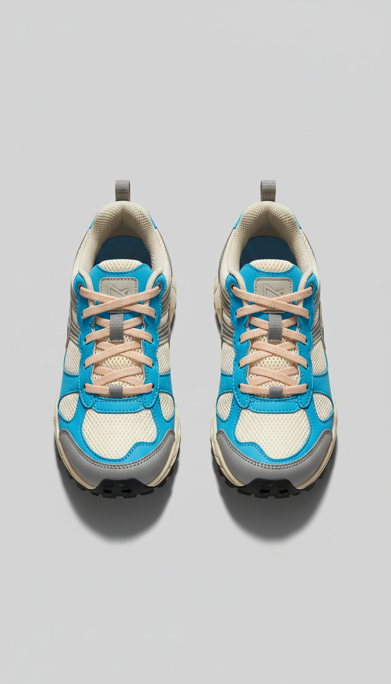Trail running shoe with durable grip sole
