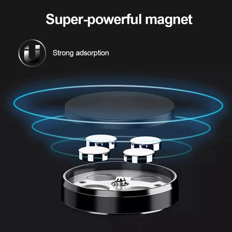 Super-powerful magnet with strong adsorption effect on a black background