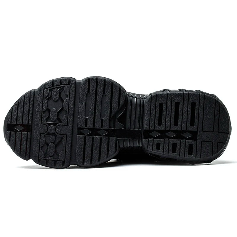 Black shoe sole on a white background