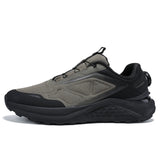 Gray and black athletic shoe with 'baasploa' branding on a white background
