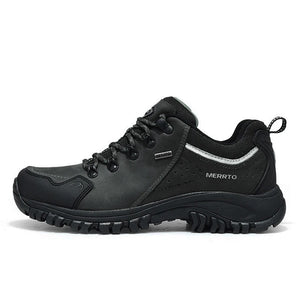 Black and gray camouflage sneaker on a white background