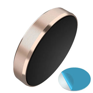 Gold holder with metal plate on a white background