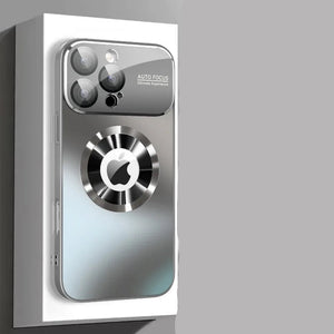 Titanium Metallic Matte MagSafe iPhone Case with Glass Camera Protection
