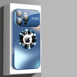 Titanium Metallic Matte MagSafe iPhone Case with Glass Camera Protection