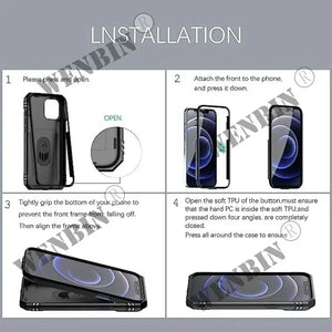 Heavy Duty Samsung Case with 360° Camera Rotate Kickstand for S26 S25 S24 Ultra