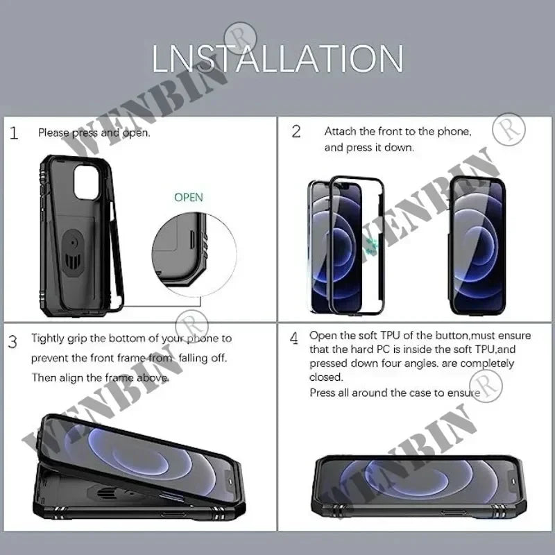Heavy Duty Samsung Case with 360° Camera Rotate Kickstand for S26 S25 S24 Ultra