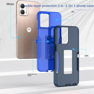 Heavy Duty Shockproof iPhone Case with Kickstand Matte Shield Cover