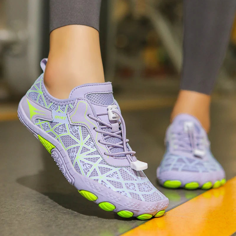Barefoot Wading Shoes Men Women Mesh Quick-Drying Beach Shoes Outdoor Non-Slip Swimming Shoes Unisex Water Sports Shoes