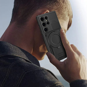 magnetic ring armor shockproof case for Samsung Galaxy with stand holder