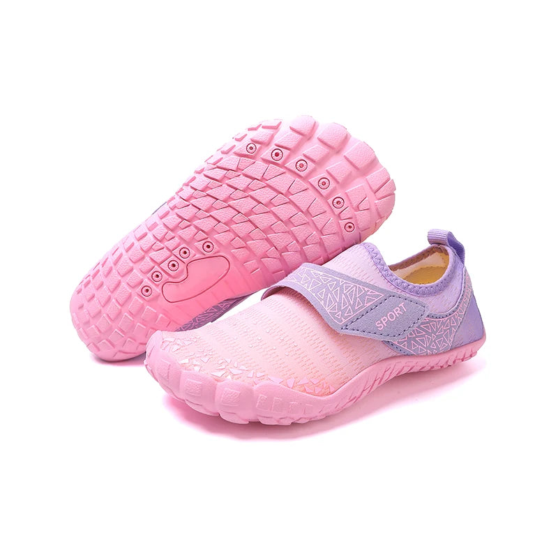 KID's Summer Wading Shoes Parent-Child Vacation Beach Swimming Shoes Student Quick Drying Beach Game Shoes Aqua Shoes 29-38#