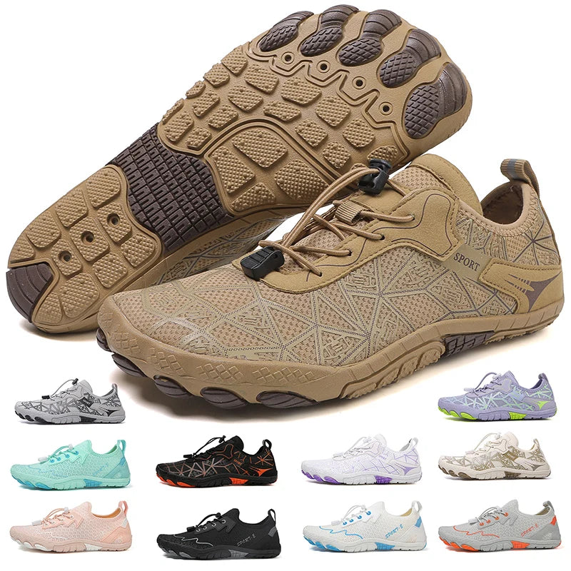 Barefoot Wading Shoes Men Women Mesh Quick-Drying Beach Shoes Outdoor Non-Slip Swimming Shoes Unisex Water Sports Shoes