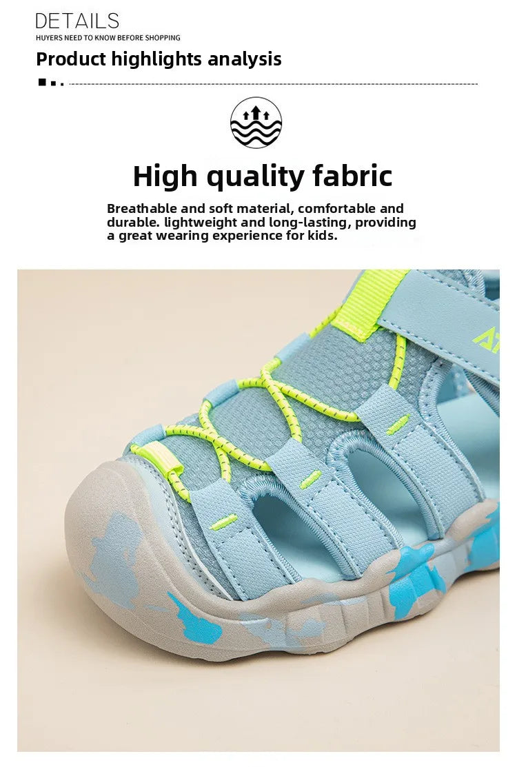 Boys Girls Unisex Sandals Summer Toddler Barefoot Beach Sandals Non-slip Comfort Versatile School Outdoor Water Shoes