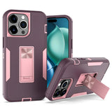 Heavy Duty Shockproof iPhone Case with Kickstand Matte Shield Cover