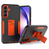 Black and orange Heavy Duty Magnetic Kickstand Case for Samsung Galaxy Shockproof Armor Cover