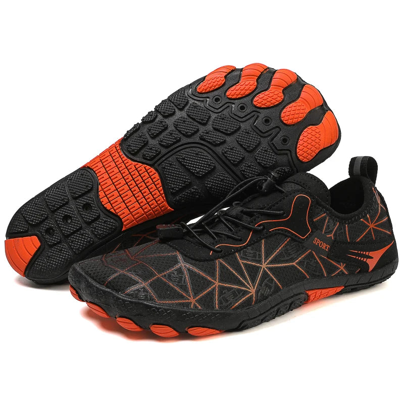 Barefoot Wading Shoes Men Women Mesh Quick-Drying Beach Shoes Outdoor Non-Slip Swimming Shoes Unisex Water Sports Shoes