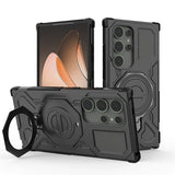 magnetic anti-drop case for Samsung Galaxy S25–S26 & A Series. Wireless charging support with holder stand