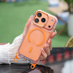 Magnetic Crossbody Clear iPhone 17 16 16 15 14 13 12 11 Pro Max Plus Case with Lanyard Strap Shockproof Cover