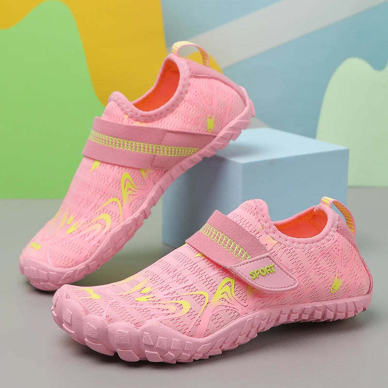 KID's Summer Wading Shoes Parent-Child Vacation Beach Swimming Shoes Student Quick Drying Beach Game Shoes Aqua Shoes 29-38#