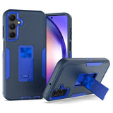 Blue and black Heavy Duty Magnetic Kickstand Case for Samsung Galaxy Shockproof Armor Cover