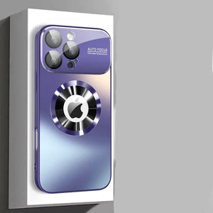 Purple Titanium Metallic Matte MagSafe iPhone Case with Glass Camera Protection