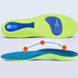 Shock absorbing shoe insoles with arch support for adults and children