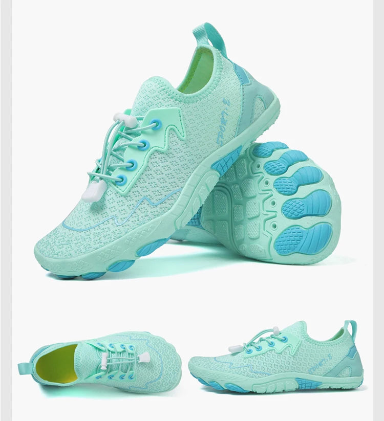 Barefoot Wading Shoes Men Women Mesh Quick-Drying Beach Shoes Outdoor Non-Slip Swimming Shoes Unisex Water Sports Shoes