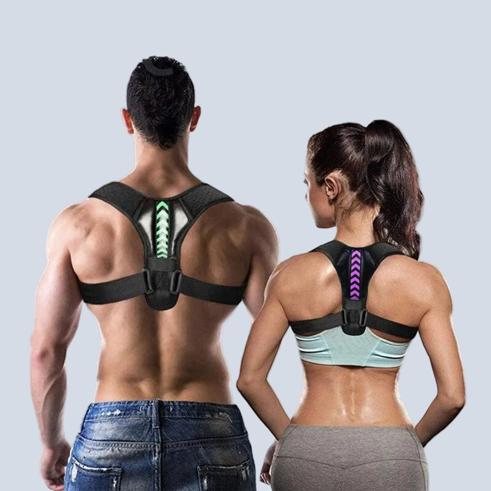 Adjustable back and shoulder posture corrector belt for adults and teens