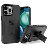 Heavy Duty Shockproof iPhone Case with Kickstand Matte Shield Cover