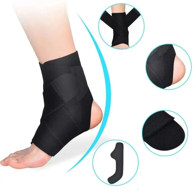 djustable elastic ankle support sleeve for sports and daily foot support