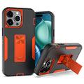 Heavy Duty Shockproof iPhone Case with Kickstand Matte Shield Cover