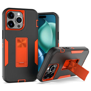 Heavy Duty Shockproof iPhone Case with Kickstand Matte Shield Cover