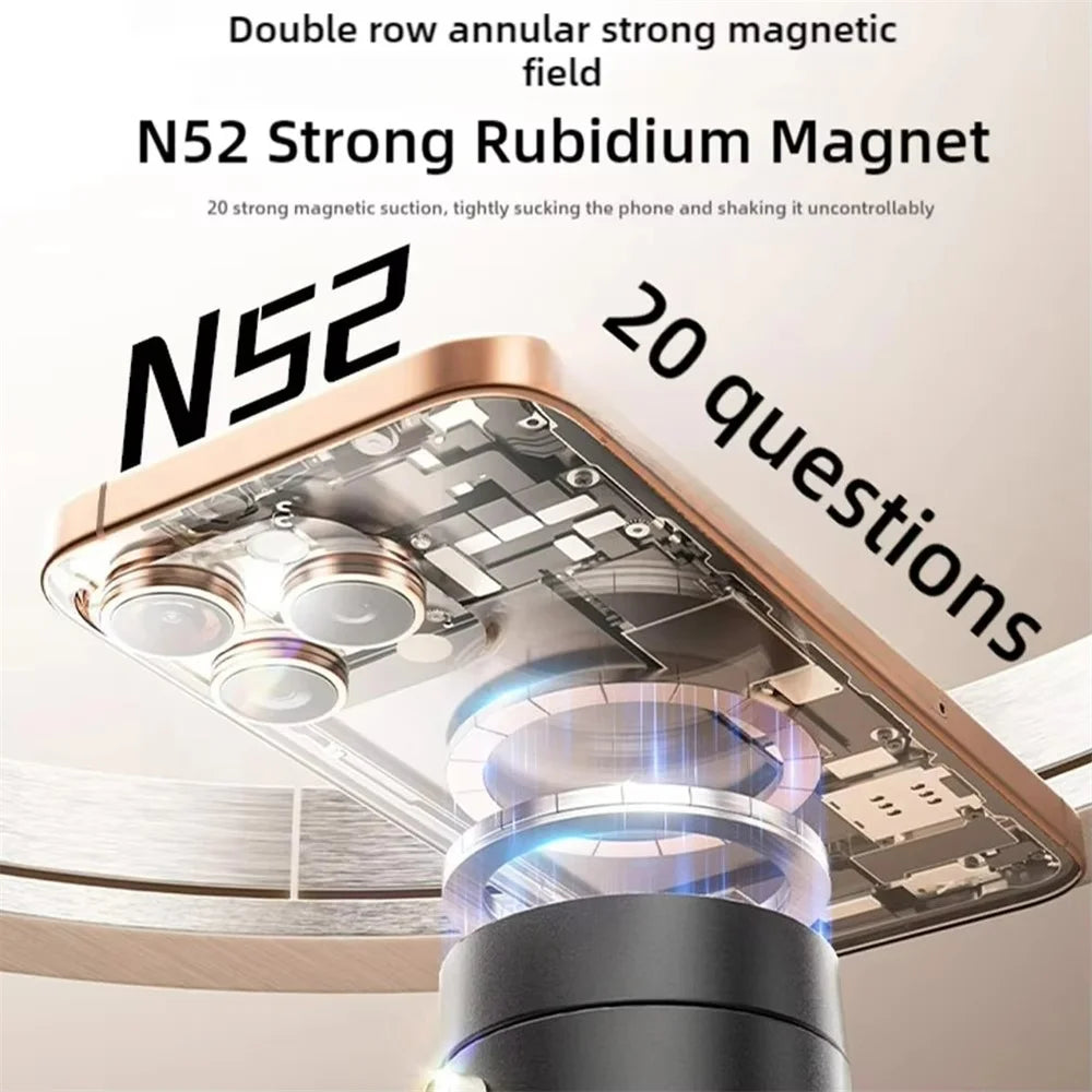 N52 Strong Rubidium Magnet with magnetic field demonstration on a phone