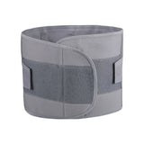 Gray waist support belt on a white background
